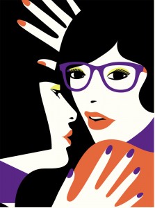 Cleo & Lea, illustration pour la Bay gallery, 2011 © Malika Favre