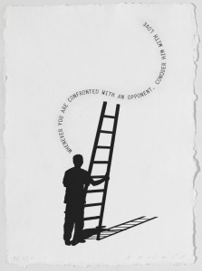 Les Silhouettes III, , 2012, polymère et gaufrage