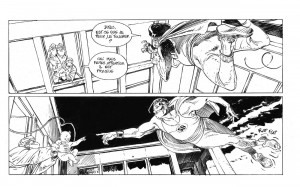 SuperDupont bar François Boucq, détail de planche