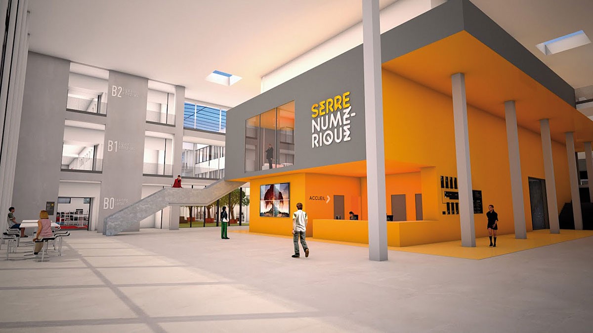 Serre numerique, accueil (copyright CCI Grand Hainaut)