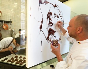 Peinture au chocolat