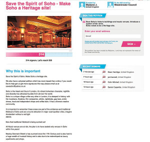 Petition Save Soho