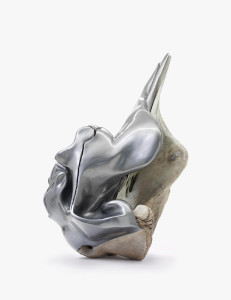 Futur archaïque, ECAL Ristin HREFNA. Milos Ristin, Hrefna. Os, résine et laque. Pièce issue du projet "The Iceland Whale Bone" ECAL - 2013. Image ECAL/Nicolas Genta...