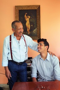 Luis et son fils Miguel
