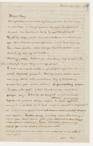 Lettre de Vincent van Gogh à Théo van Gogh 
1879, Wasmes
Encre sur papier
20,9 x 26,9 cm
Van Gogh Museum, Amsterdam (Vincent van Gogh Foundation), inv. b 149 V/1962
© Van Gogh Museum, Amsterdam (Vincent van Gogh Foundation)""Vincent van Gogh