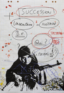Benoit Piret. Flipchart, acrylique sur papier 70X100 cm