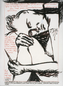 Raymond Pettibon, Untitled (Like the Mass) 1987. Photo : DR. Courtesy Collection agnès b.
© Raymond Pettibon, 2015.