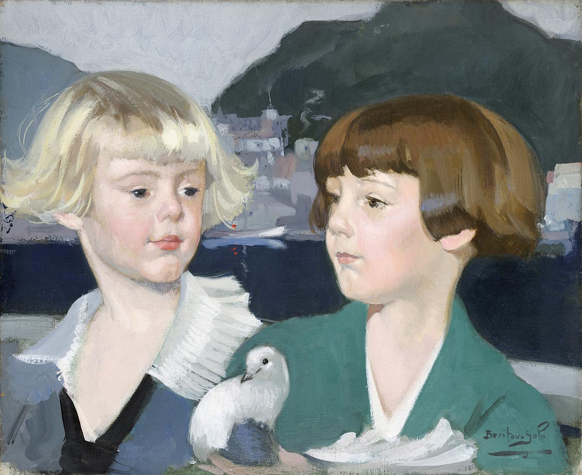 Braïtou-Sala Braïtou-Sala (1885-1972), Portrait des enfants Robic, 1925
Tempera sur toile
H. 38 ; L. 46 cm
Collection particulière
Braïtou-Sala (1885-1972), Portrait des enfants Robic, 1925
Tempera sur toile
H. 38 ; L. 46 cm
Collection particulière