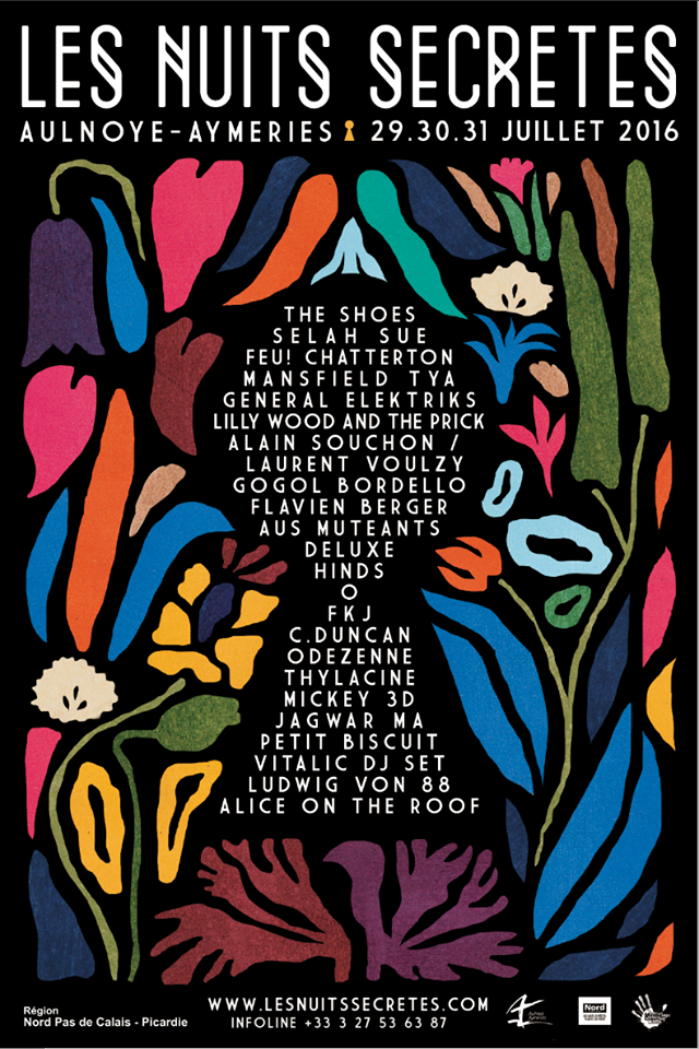 Les Nuits Secrètes : Selah Sue + The Shoes + Lilly Wood and The Prick + Alice On The Roof + Jagwar Ma + Odezenne + O. + FKJ + General Elektriks + Ausmuteants + Soulwax LESNUITSSECRETES2016 LESNUITSSECRETES2016