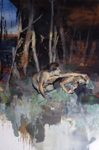 Julien Spianti, Restless, 2014, huile sur toile, 146 x 97 cm