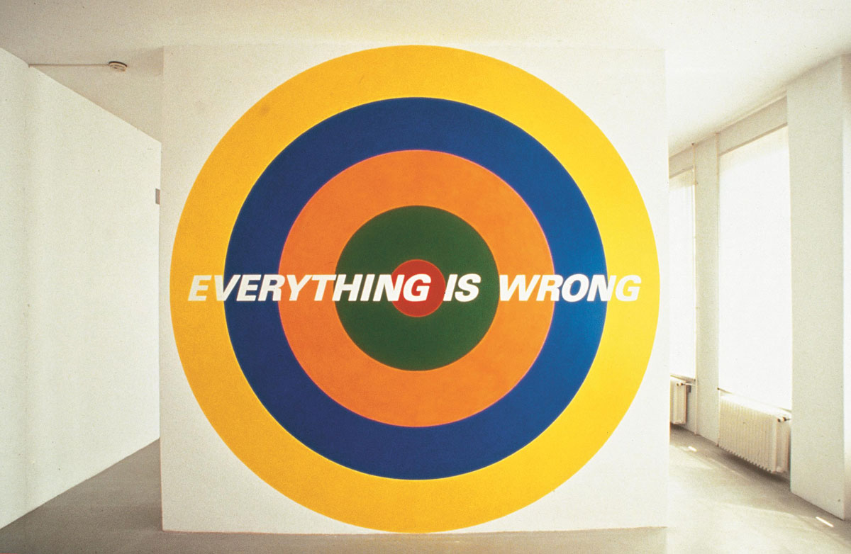 Henrik Plenge Jakobsen, Everything is Wrong, 1996, Installation view Manifesta 1, Witte de With, Rotterdam