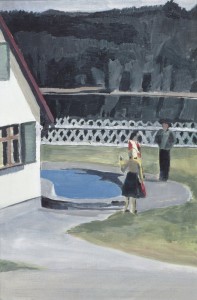 Luc Tuymans, Suspended, 1989. Huile sur toile ; 60 x 40 cm. Collection Dirk & Carla
Schutyser, Gand (Belgique). Photo : DR. © Luc Tuymans, 2016.