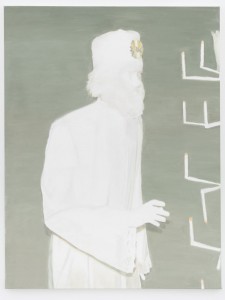 Luc Tuymans, The Worshipper, 2004. Huile sur toile ; 193 x 147,5 cm. Collection privée.
Courtesy Zeno X Gallery, Anvers (Belgique). Photo : DR. © Luc Tuymans, 2016.