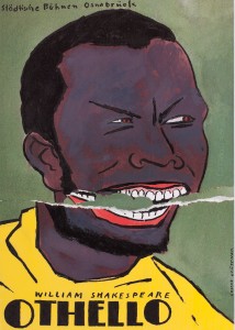 Affiche Othello, 1990 © Erhard Grüttner - Allemagne