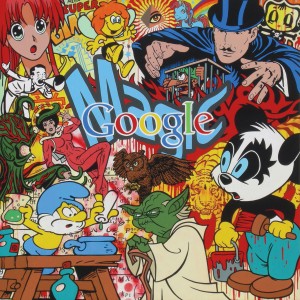 Speedy Graphito, Google Magic, 2007, 100x100cm © Speedy Graphito