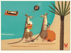 Tom Schamp, 'sans titre' de 'De Buidelbaby'. 2006, acryl sur carton. © Tom Schamp, Brussel