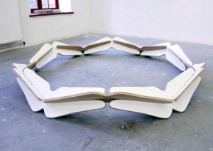 Elisabeth Creusen,Nid,bois,210x210 cm, 2014