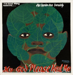 Kwma Akoto Almighty God, My God, please heal me,
huile sur panneau de bois, 60x60cm © photo Pierre Schwartz