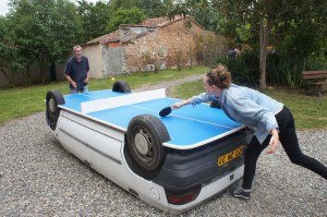 La voiture table de ping-pong, Maison Salvan, Labège, 2016