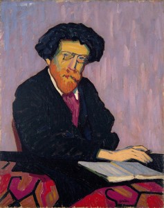 Auguste Herbin, Portrait de Kurt/Erich Muhsam, 1907. Huile sur toile ; 92 x 73 cm. Collection Lahumière. Photo : © Courtesy Galerie Lahumière. © Adagp, Paris, 2017.