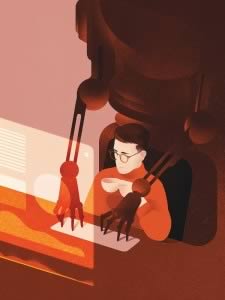 Editorial illustrations for Forbes Japan