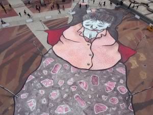 Pendant qu'Inès rêve de camping…,
Paris, La Défense, 2016