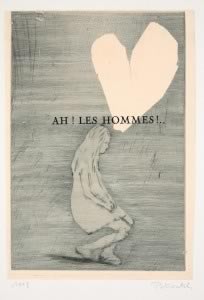 Françoise Pétrovitch, Ah ! Les hommes !…, 1998, Monotype sur Arches, 38 x 28 cm © Centre de la Gravure de La Louvière