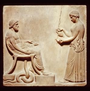 MRM-Galien17_Relief-représentant-Asclépios-et-Hygie-(c)-Rijksmuseum-van-Oudheden,-Leiden