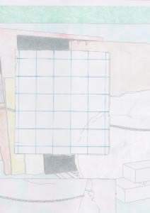 Photo-©-Galerie-Rezeda,-Grille-et-Fragments.-Dessin,-technique-mixte,-Rome,-2017