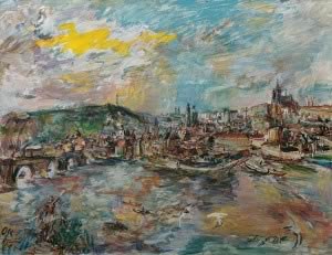 Oskar Kokoschka Der Prager Hafen, 1936 Oil on canvas 91 x 117 cm © Belvedere, Vienna