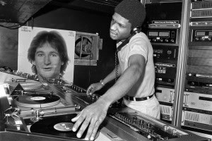DJ Larry Levan at the Paradise Garage, New York, 1979. © Bill Bernstein
