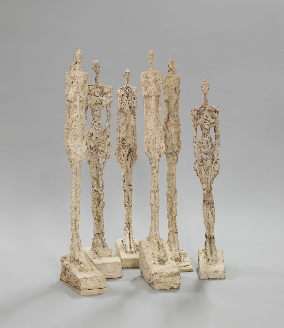 Alberto Giacometti Alberto Giacometti,
Les Femmes de Venise, 1956
Plâtre, H. entre 108 et 138 cm Alberto Giacometti,
Les Femmes de Venise, 1956
Plâtre, H. entre 108 et 138 cm