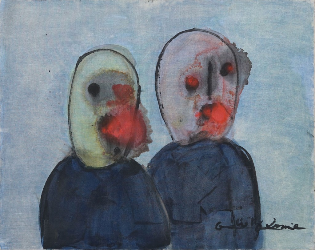 Gérard ZLOTYKAMIEN, Ephémères,-1962---Huile-et-encre-sur-toile,-73-x-92-cm collection privée