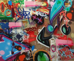 Cope2,-Redeem,-2016---Aérosol-acrylique-et-encre-sur-toile,-115-x-140-cm-–-Collection-privée,-Paris