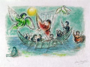 Ulysse et les Sirènes, Marc Chagall, 1974-75, lithographie ; Nice, Musée Chagall © musées nationaux du XXème siècle des Alpes-Maritimes / Photo Patrick Gérin 2006 ; © 2019 ADAGP, Paris