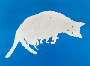 LITTER lithographie en 4 couleurs, avec ajouts à la feuille d’aluminium, 1999