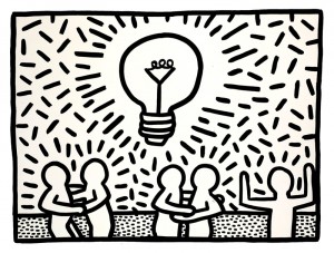 Untitled, 1981, Sumi ink on paper, 95,3 x 125,7 cm
© Keith Haring Foundation, Private collection, courtesy Martin Lawrence Galleries