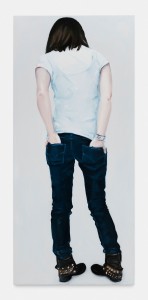 Charlotte Beaudry Mademoiselles Nineteen III (Juliette) 2020 Huile sur toile 200 CM X 90 CM