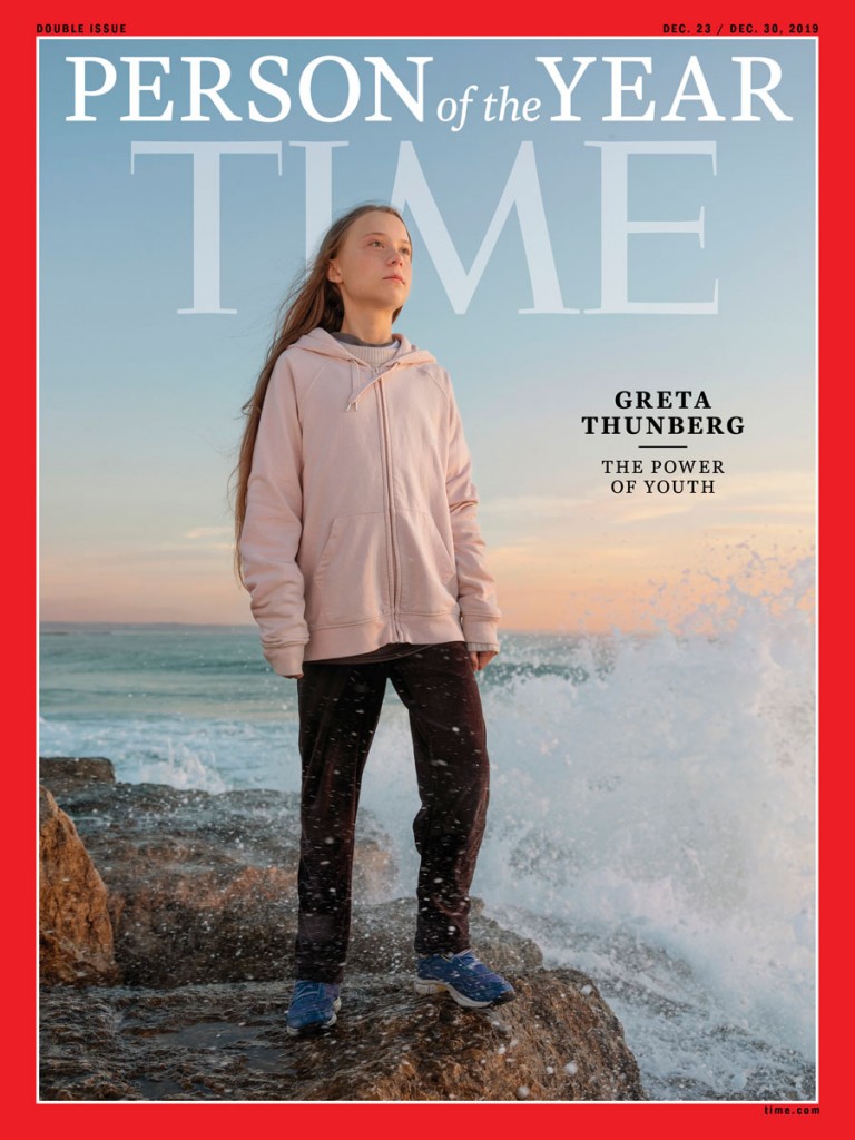 Greta Thunberg en couverture du Time en 2019