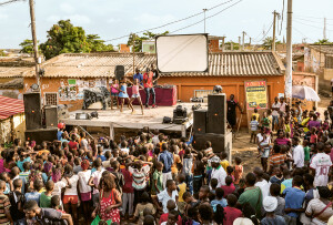 Local Kuduro event in the neighbourhood of Sambizanga, Luanda, 2015 © Anita Baumann