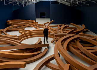 L’Hypothe se de l’entropie, 2020, acier corten,
dimensions variables © Jérôme Cavaliere
© Bernar Venet Studio