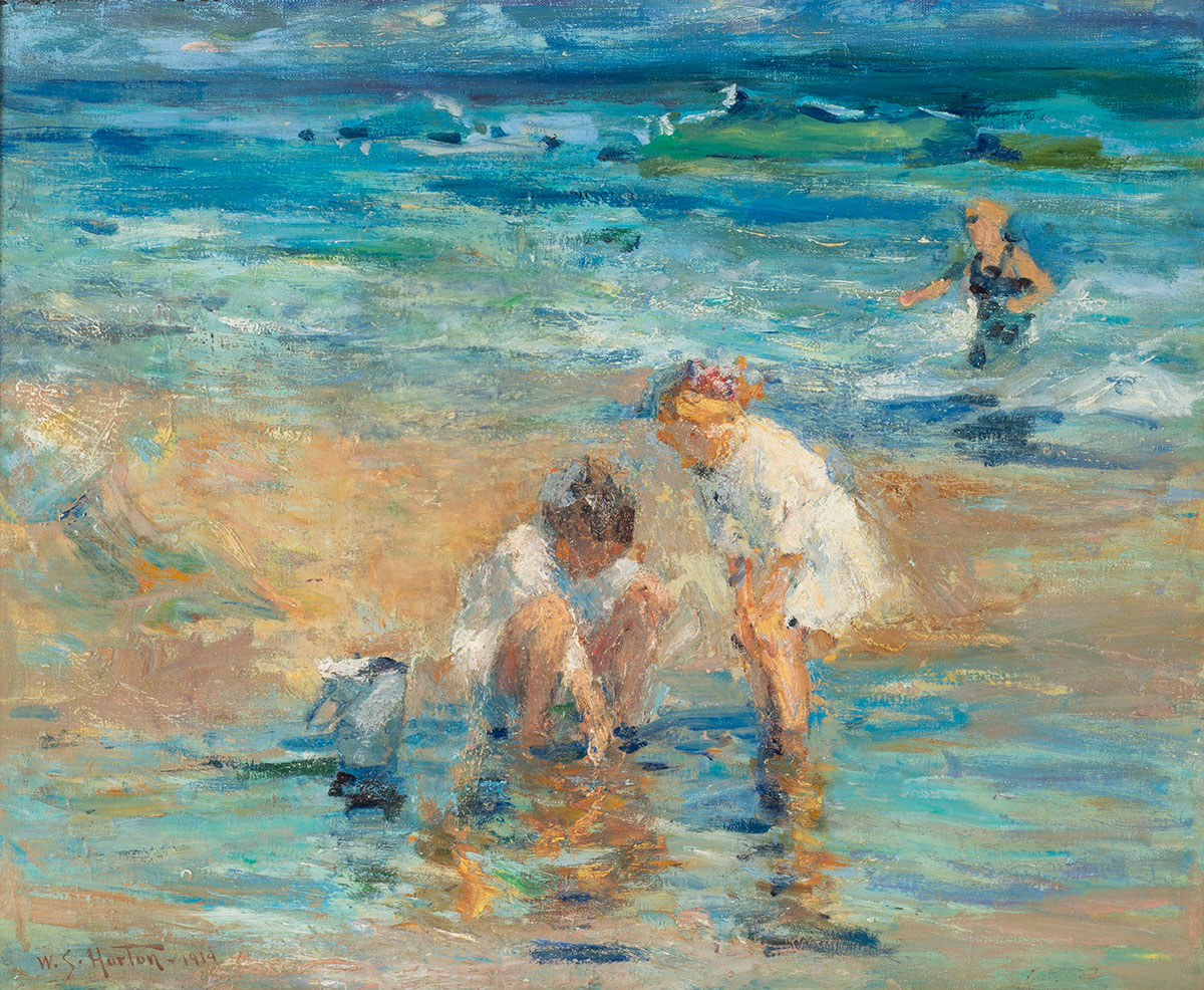 Lumière d’Opale William S. Horton, Enfants sur la plage - Jeux d’eau, ca.
1914, collection particulière © Xavier Nicostrate William S. Horton, Enfants sur la plage - Jeux d’eau, ca.
1914, collection particulière © Xavier Nicostrate