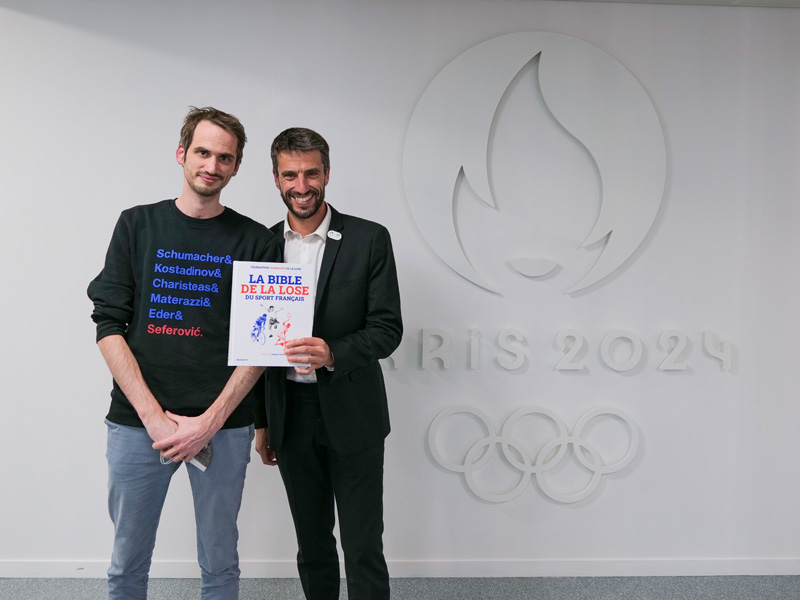 Antoine Declercq qui porte la poisse à Tony Estanguet.