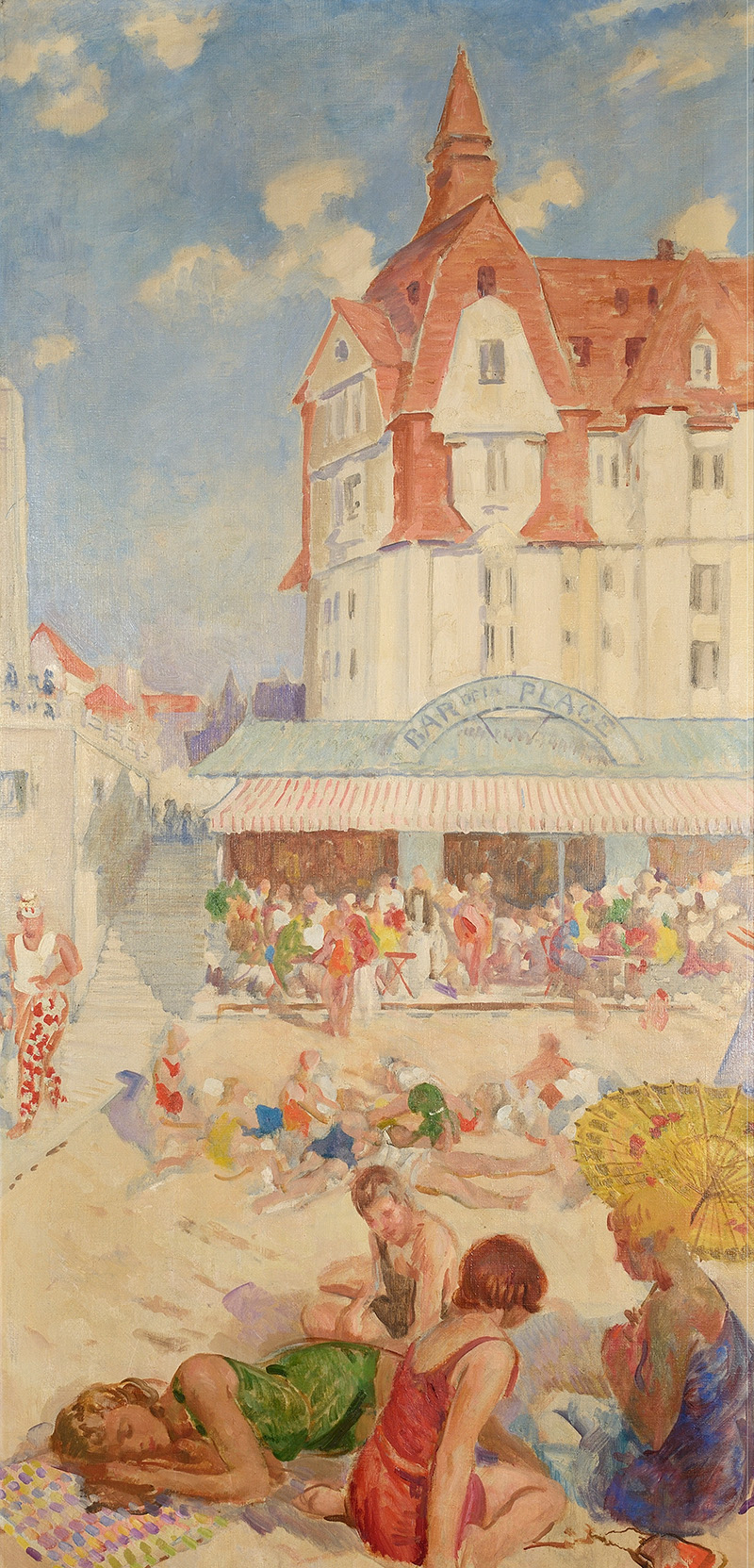 1932 Francis Edwin Hodge, Bar de la plage et le
Grand Hôtel du Touquet, 1929 © Musée du
Touquet-Paris-Plage - Édouard Champion Francis Edwin Hodge, Bar de la plage et le
Grand Hôtel du Touquet, 1929 © Musée du
Touquet-Paris-Plage - Édouard Champion