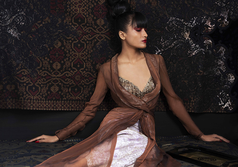 Lecoanet Hemant, Robe du soir, collection Haute Couture 1998, photo Dhruv Kakoti