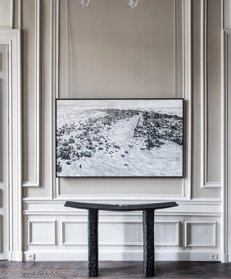 CH49. Kaspar Hamacher – Burnt Chiseled Console - 2019