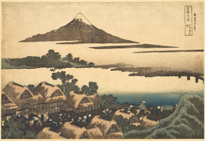 L’Aube à Isawa (province de Kai) ; Série : Trente-six vues du Mont Fuji, Katsushika Hokusai (Edo, 1760 – Tokyo, 1849)
1830 -1832, Estampe, Musée national des arts asiatiques – Guimet © RMN-Grand Palais (MNAAG, Paris) / Richard Lambert