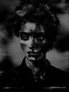 Valérie Belin, série Painted Ladies, Lady_Brush, 2017, copyright Valérie Belin