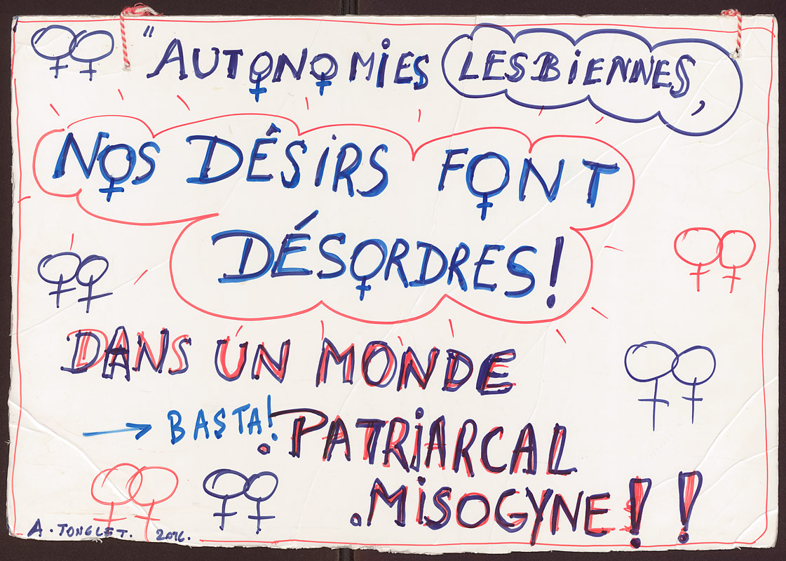 Anne Tonglet, Autonomies lesbiennes - Nos Désirs font désordres !, 2016, Sign, AVB | ASB Fonds Fauconnier