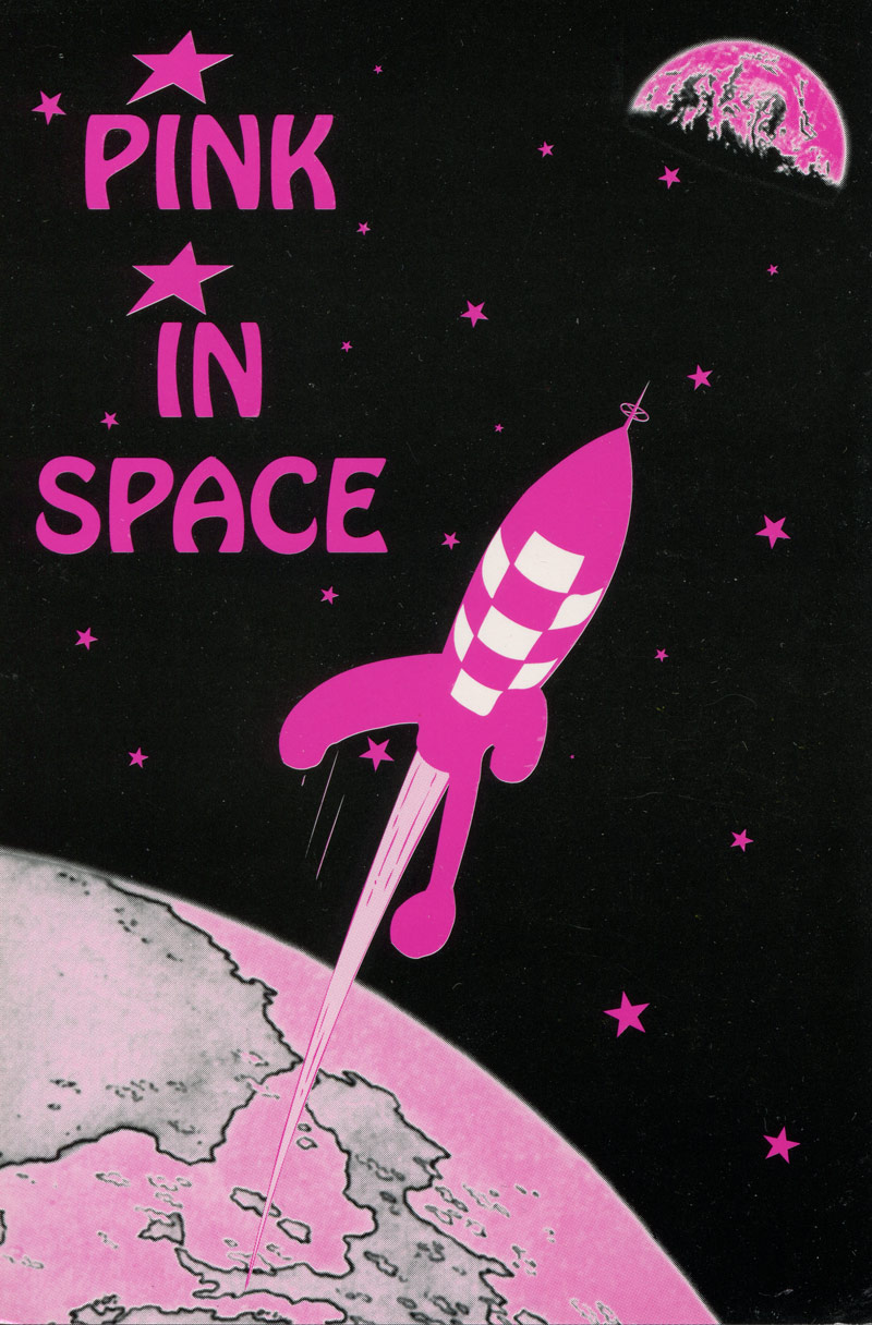La Démence, Pink in Space, 1993, Flyer, Collection Fonds Suzan Daniel (AMSAB-ISG) © Thierry Coppens